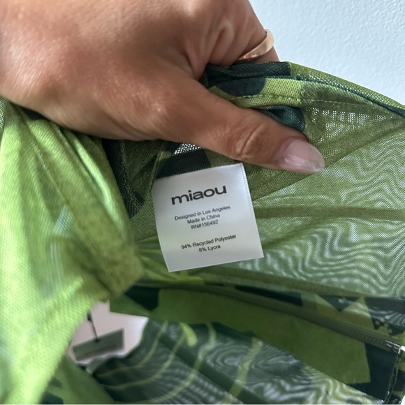 Miaou Leia Green Corset Top - Picture 9 of 9